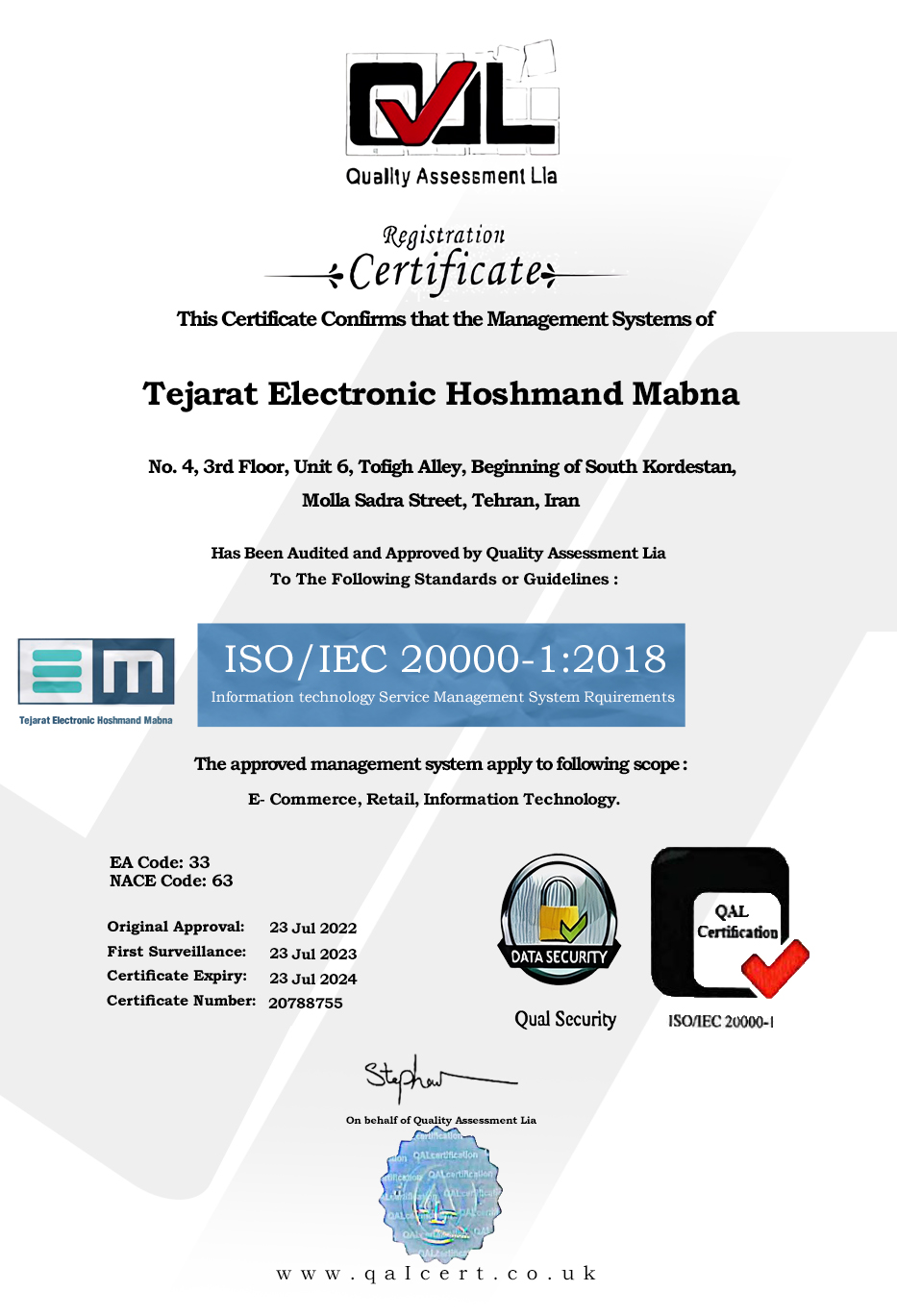 ISO IEC 20000 1