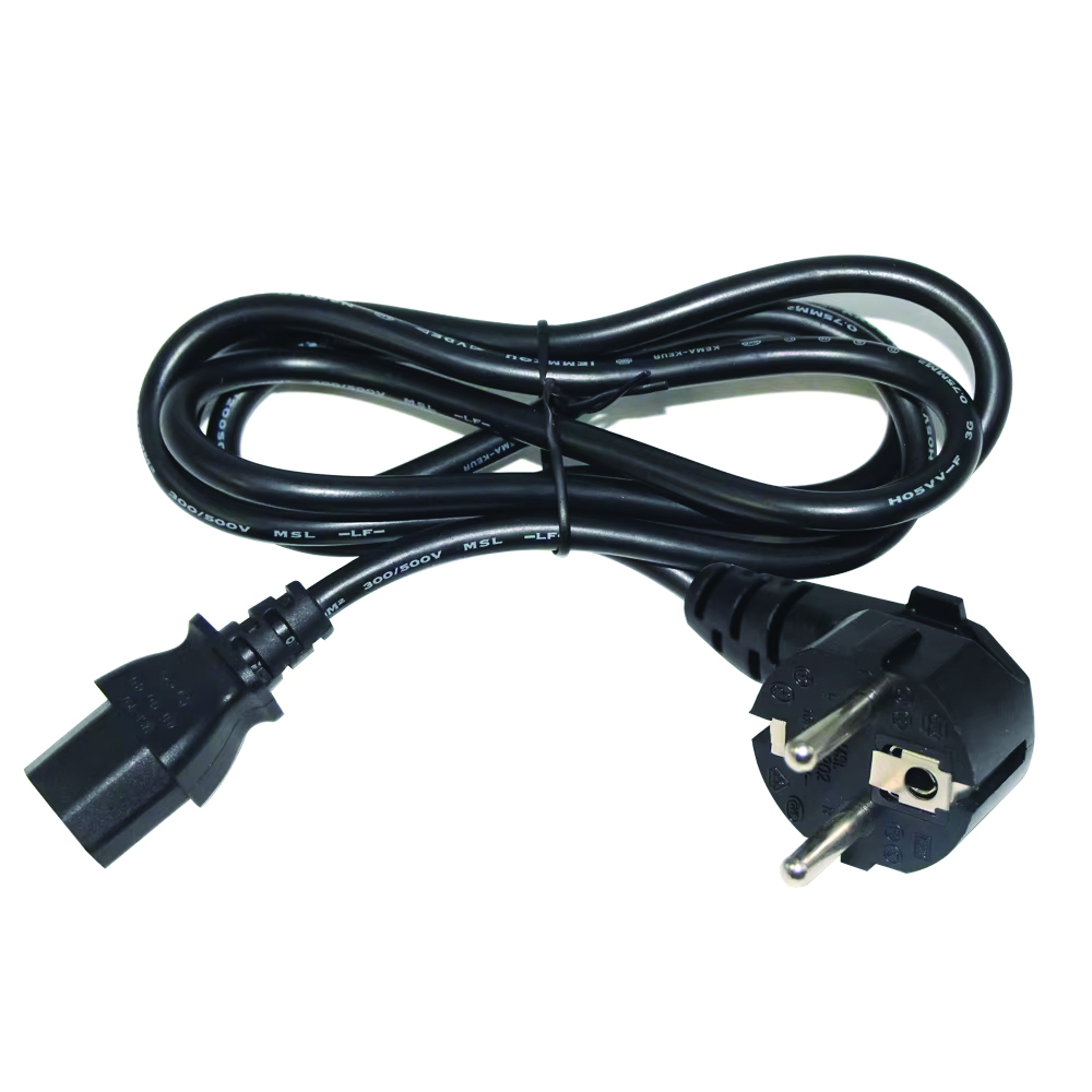 Power Cord 250VAC 10A CEE 77 Plug EU