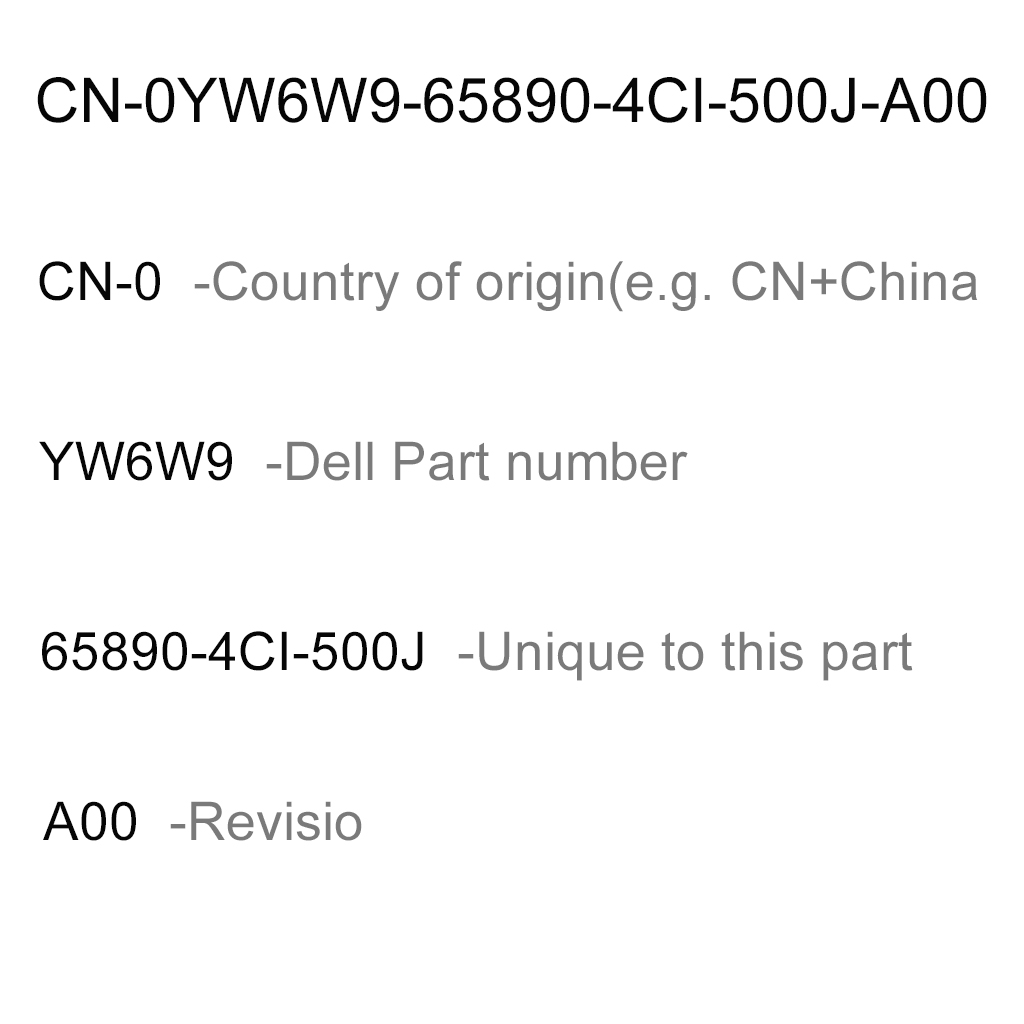 Dell part number