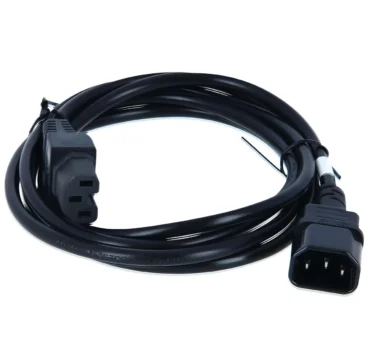 Cabinet jumper power cord 250VAC 13A C14-C15 connectors 4 feet (1.22 m)